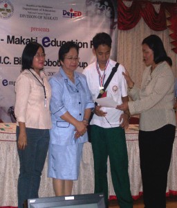 Aldrich Dawal won first place in Electronic Spreadsheet